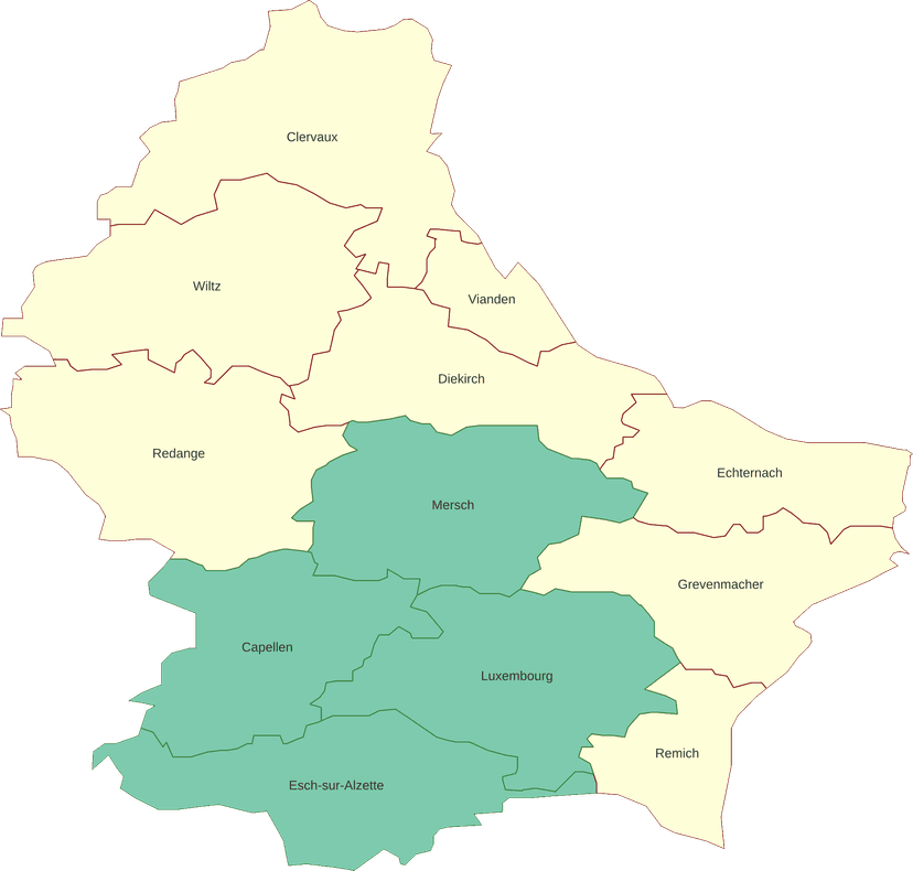 Carte de couverture au Luxembourg